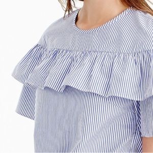 J.Crew Edie top in Shirting Stripe. Size 10.